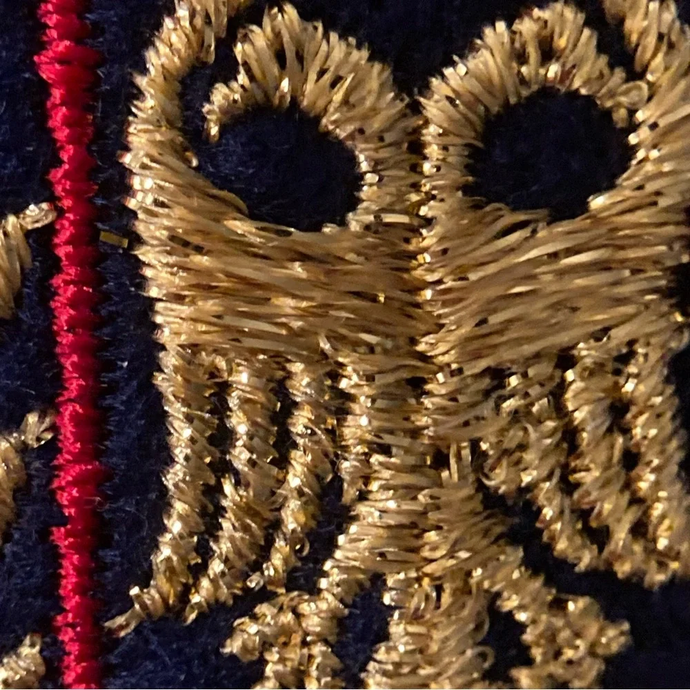 Vintage Military Patches/Emblems sew on. Set of 4: ‘sew on’ Patches. Navy.